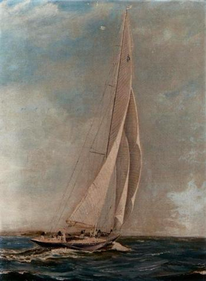 Racing yacht Endeavour I by Henry Scott