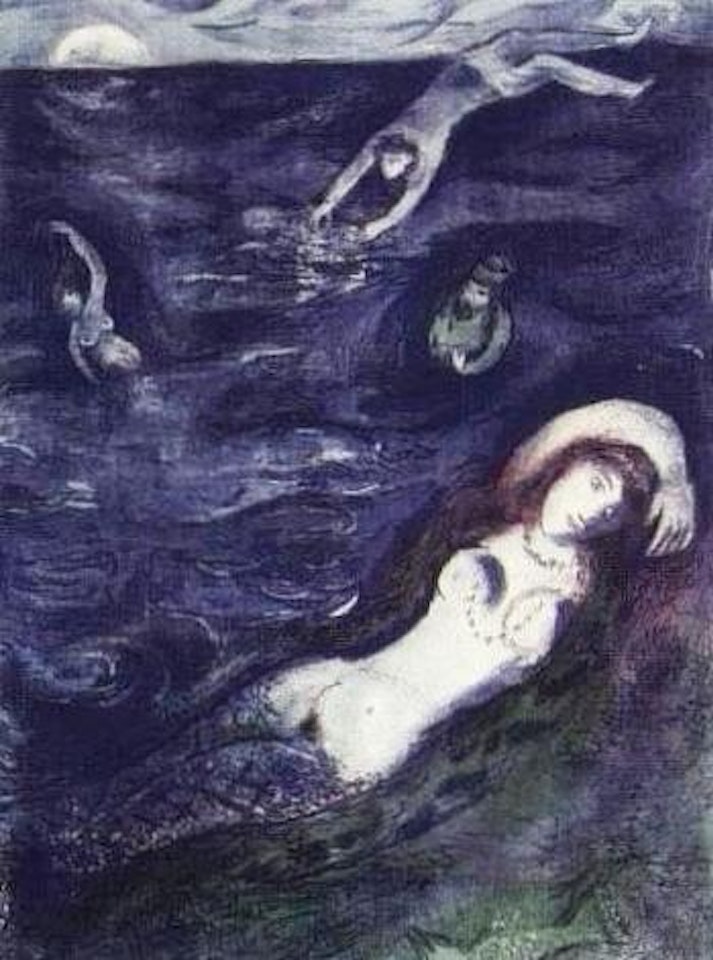 Four tales from the Arabian nights, so I came forth out of the sea by Marc Chagall