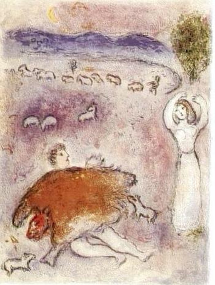 Daphnis and Chloe, Dorcon's strategy by Marc Chagall