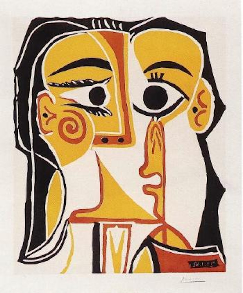 Tete de femme - Portrait stylise de Jacqueline by Pablo Picasso