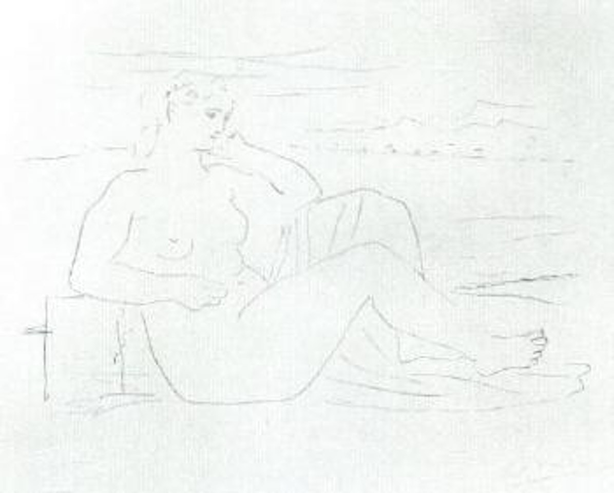 Femme au bord de la mer by Pablo Picasso