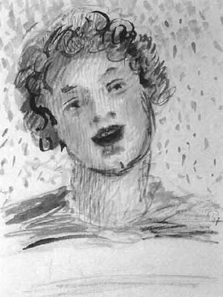 Girl singing by Cuno Amiet