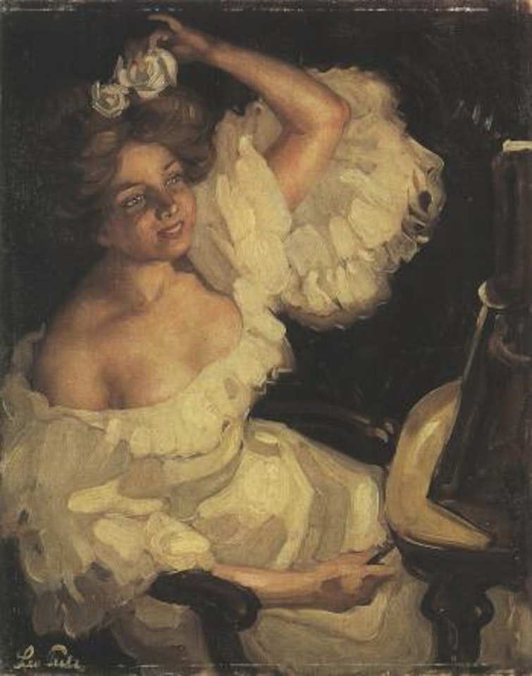 In front of the mirror by Leo Putz