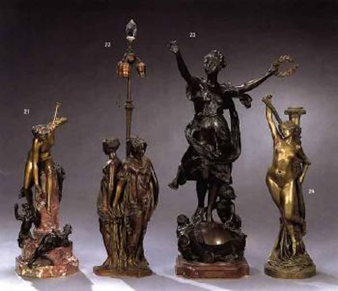 Jeune femme aux tigres by Albert-Ernest Carrier-Belleuse
