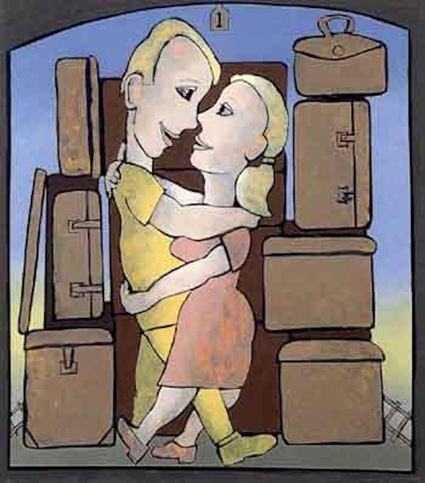 Lovers on terminal 1 by Andrew Sibley