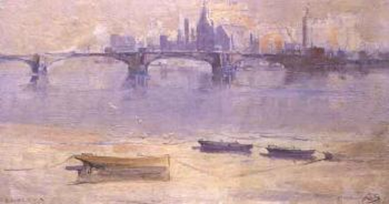 Chelsea, on the Thames by Arthur Ernest Streeton