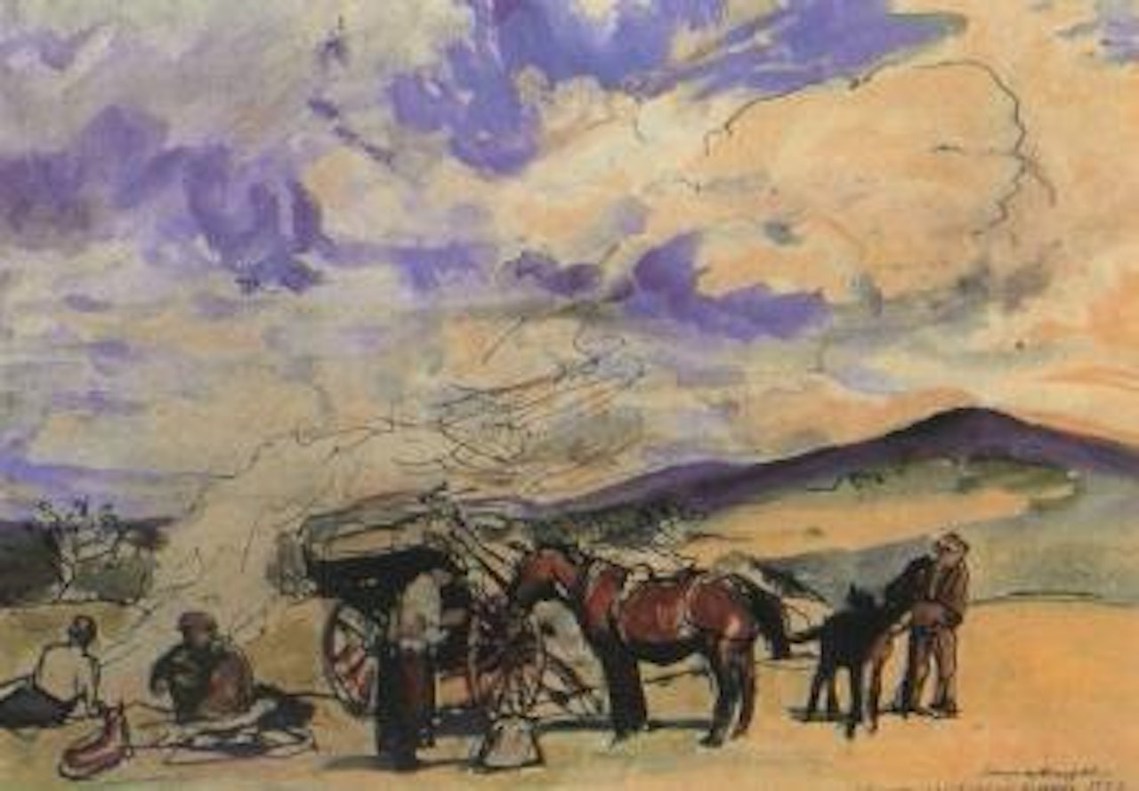 Souvenir of black hill ponds by Laura Knight