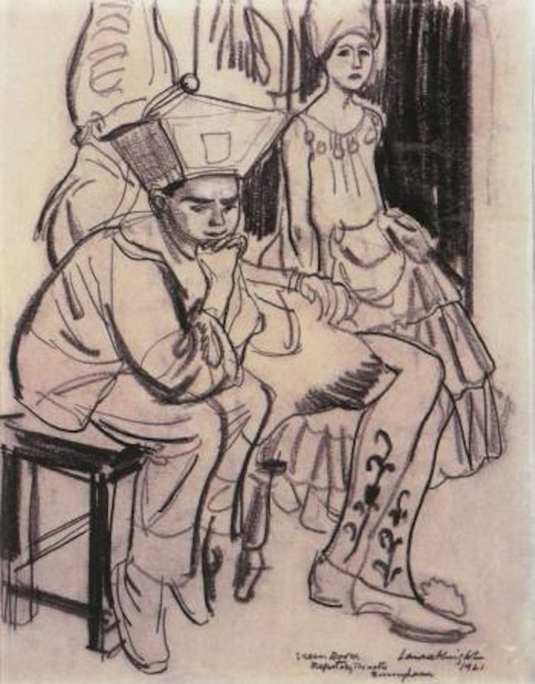 Green room, Repertory Theatre, Birmingham by Laura Knight