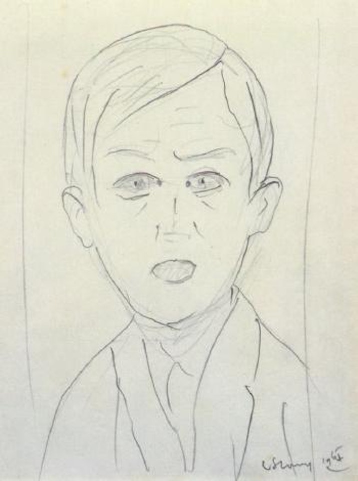 Young man by Laurence Stephen Lowry
