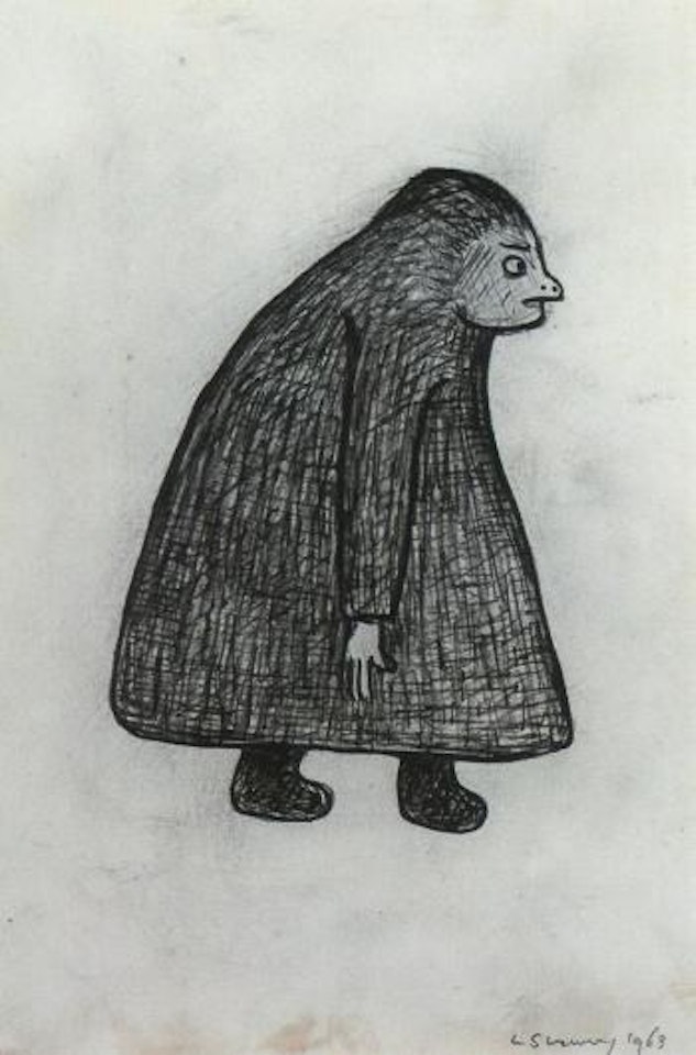 Grotesque figure by Laurence Stephen Lowry