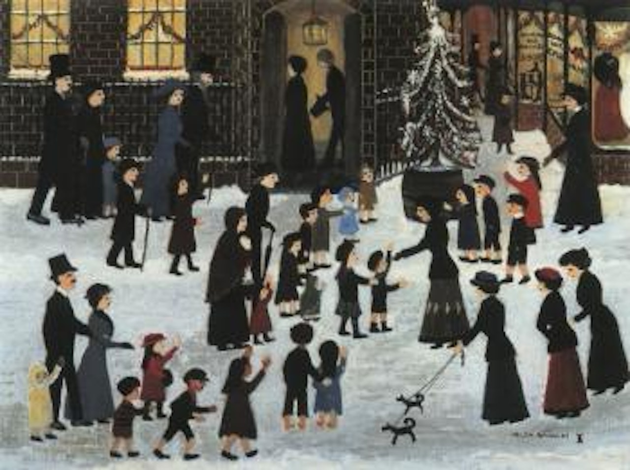 Our first Christmas tree by Helen Bradley