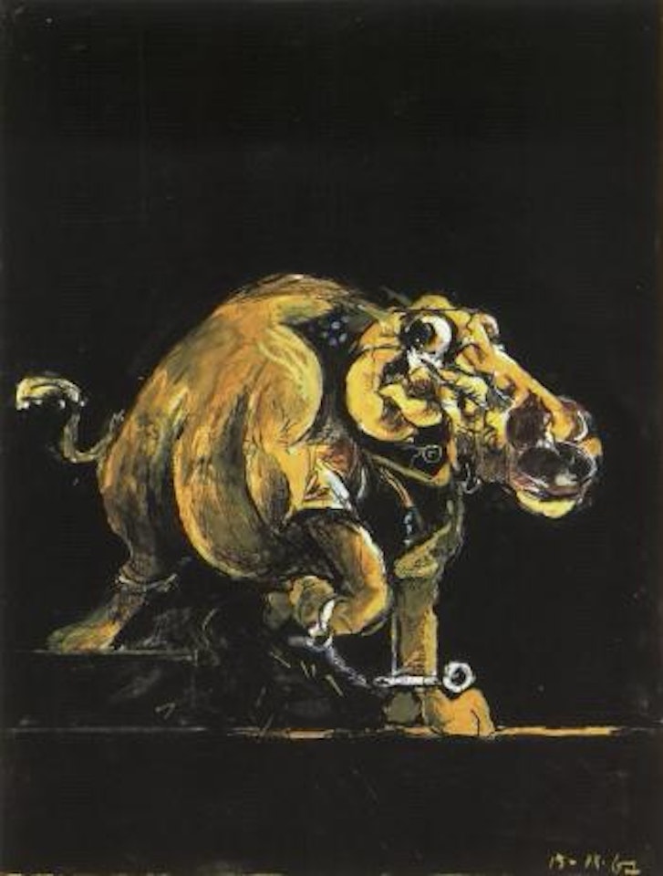 Study for chained beast II by Graham Sutherland