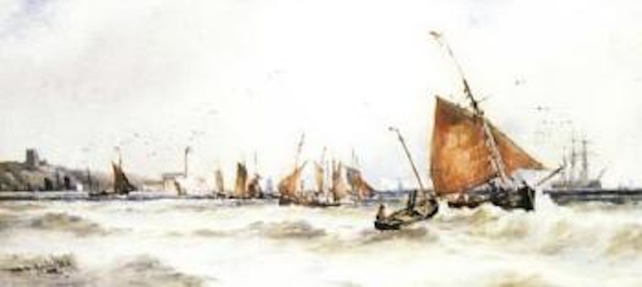 Shipping off Dartmouth by Thomas Bush Hardy