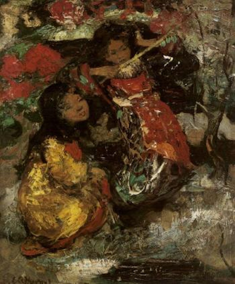 Japanese girls by Edward Atkinson Hornel