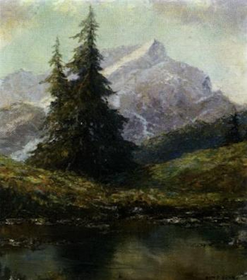 Mountains near Garmisch by Otto Pippel