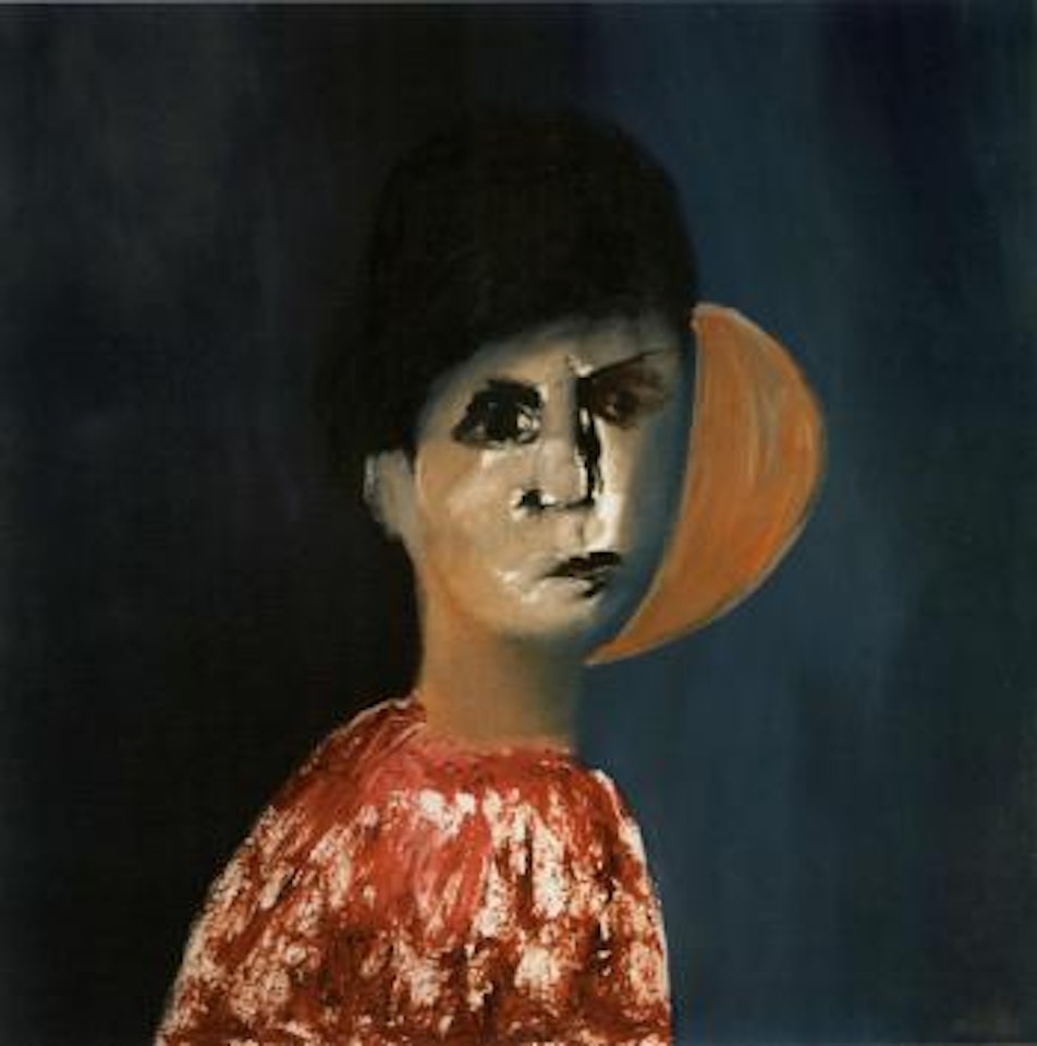 Girl and the moon by Sidney Nolan