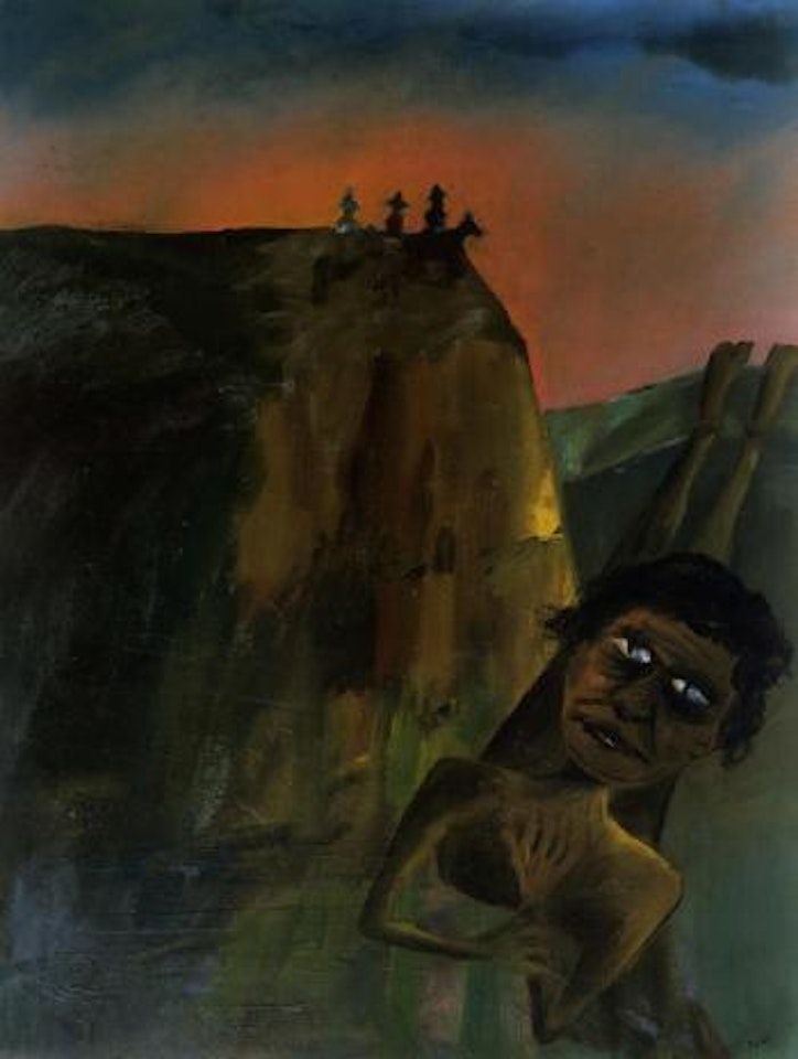 Aboriginal hunt by Sidney Nolan