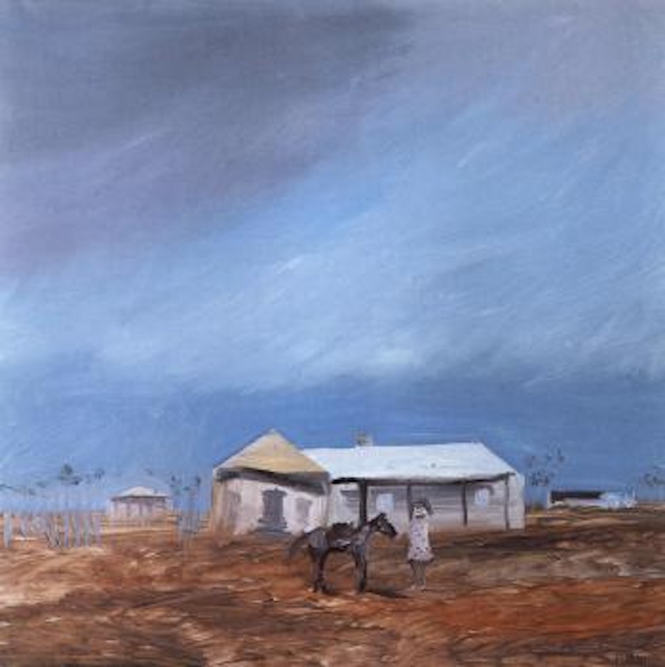 Girl and pony, Central Australia by Sidney Nolan