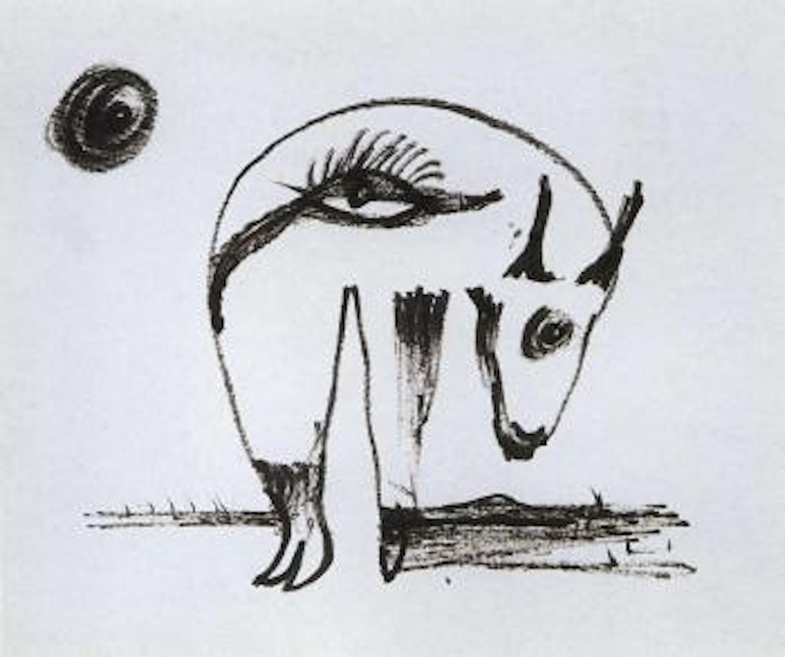 Drought - surreal beast by Sidney Nolan