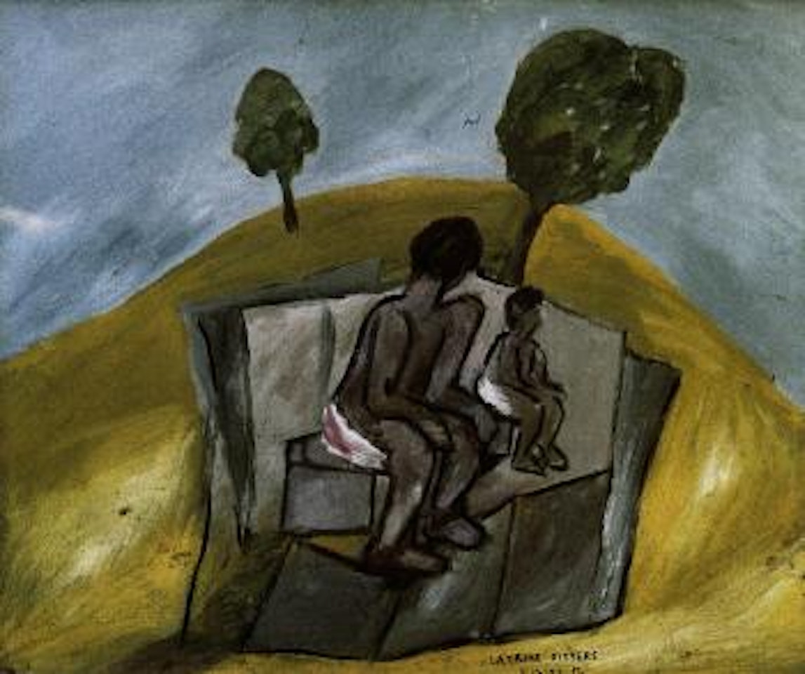 Latrine sitters by Sidney Nolan