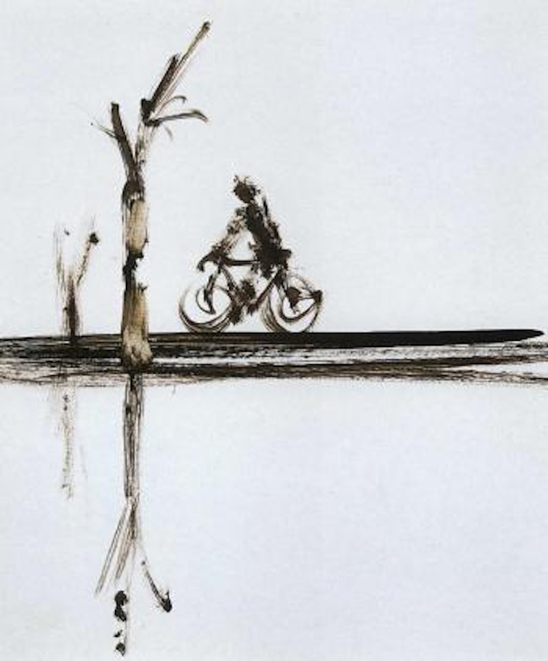 Bicycle rider by Sidney Nolan