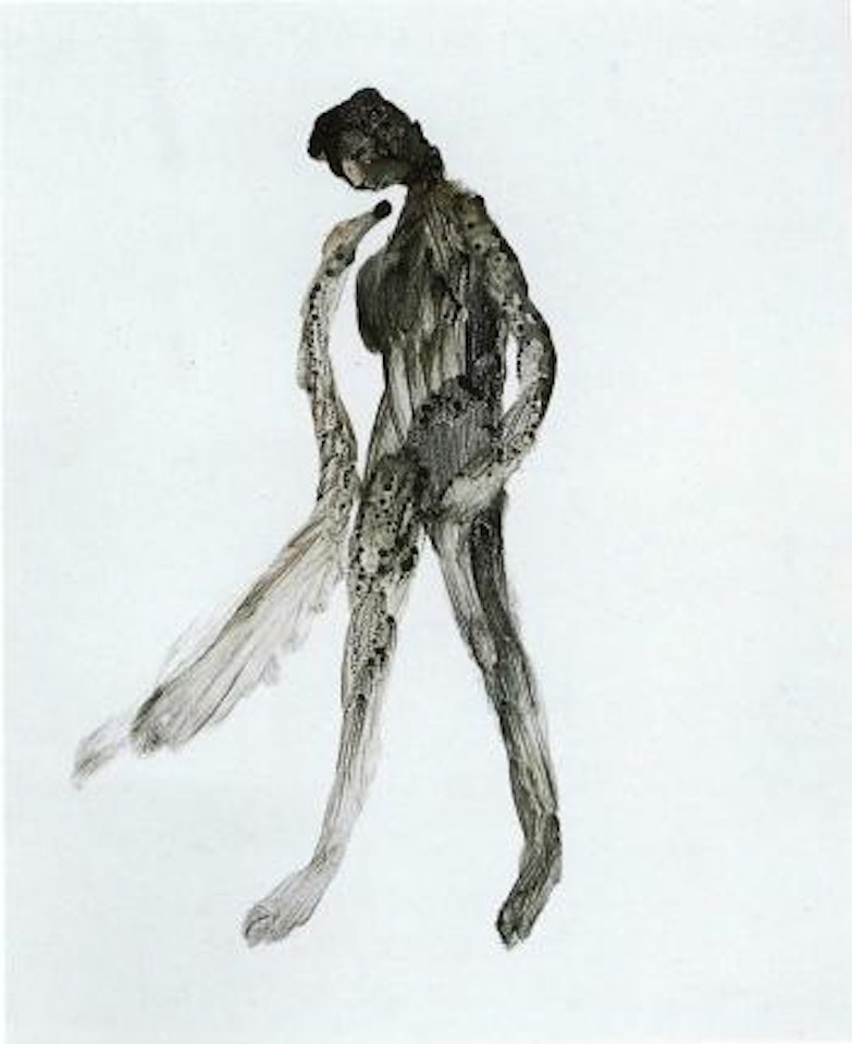 Leda and the swan by Sidney Nolan