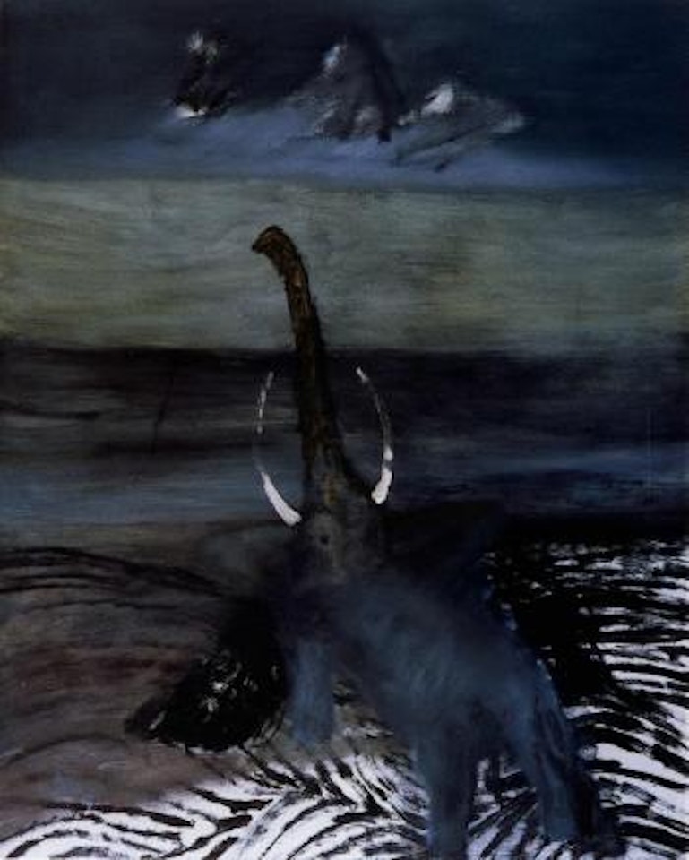 Elephant and mountain by Sidney Nolan