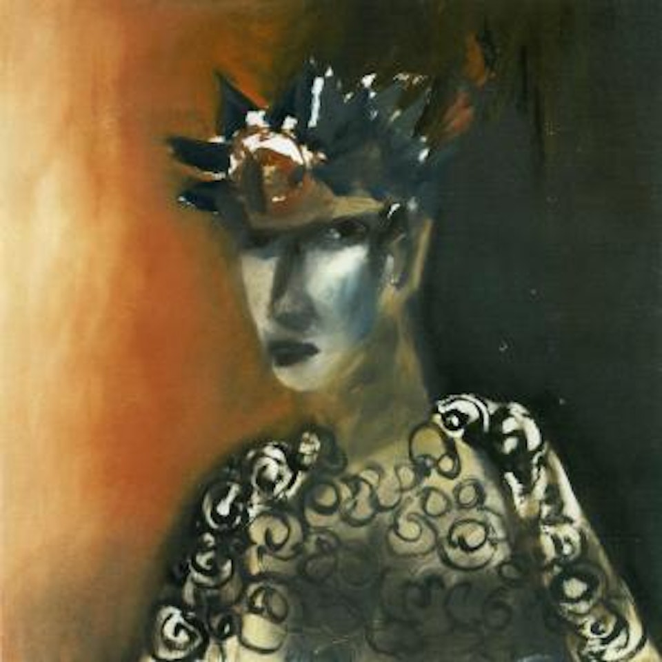 Portrait with spiked hat by Sidney Nolan