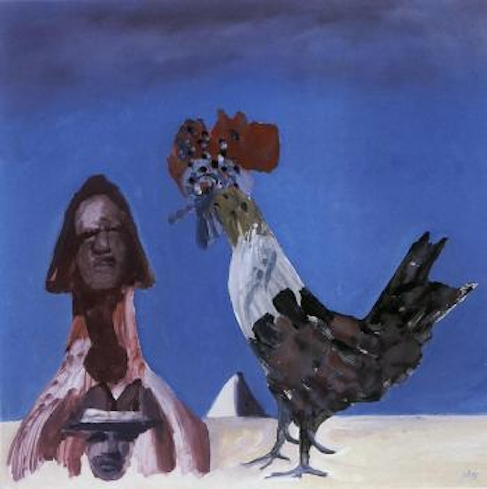 Notes for Oedipus - with man in bush hat by Sidney Nolan