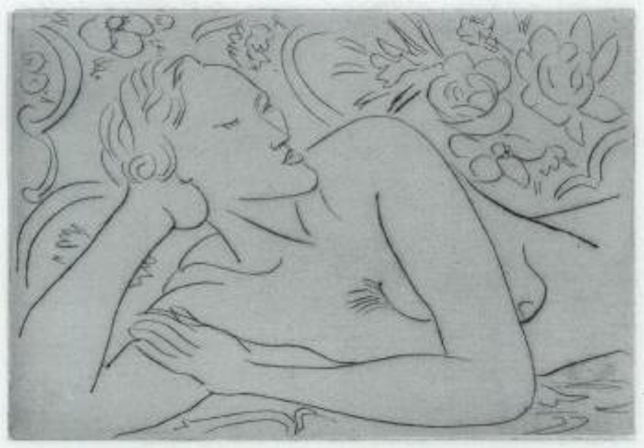 Tose, fond fleuri by Henri Matisse