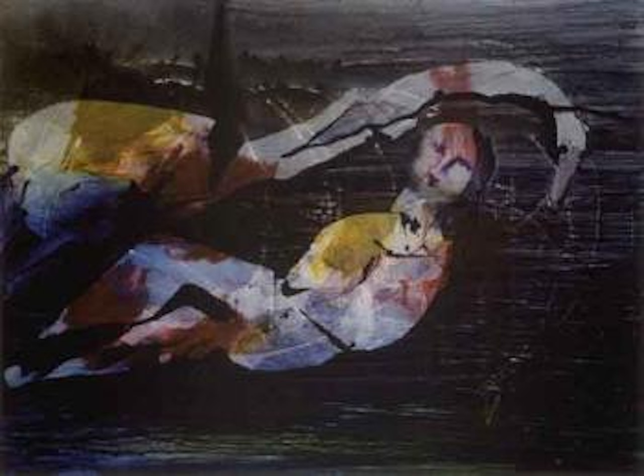 Leda and the swan by Sidney Nolan