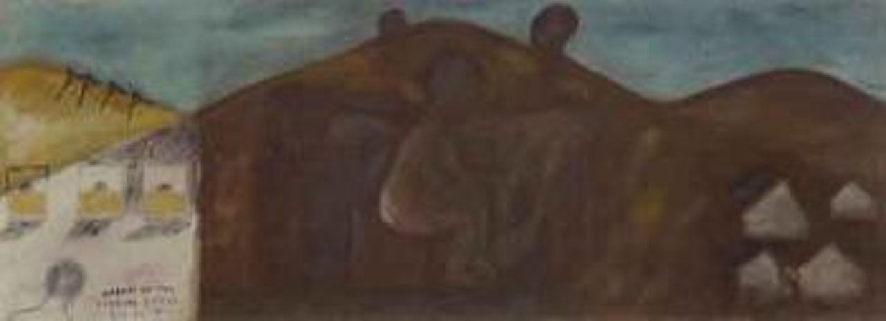 Dream of the latrine sitter by Sidney Nolan