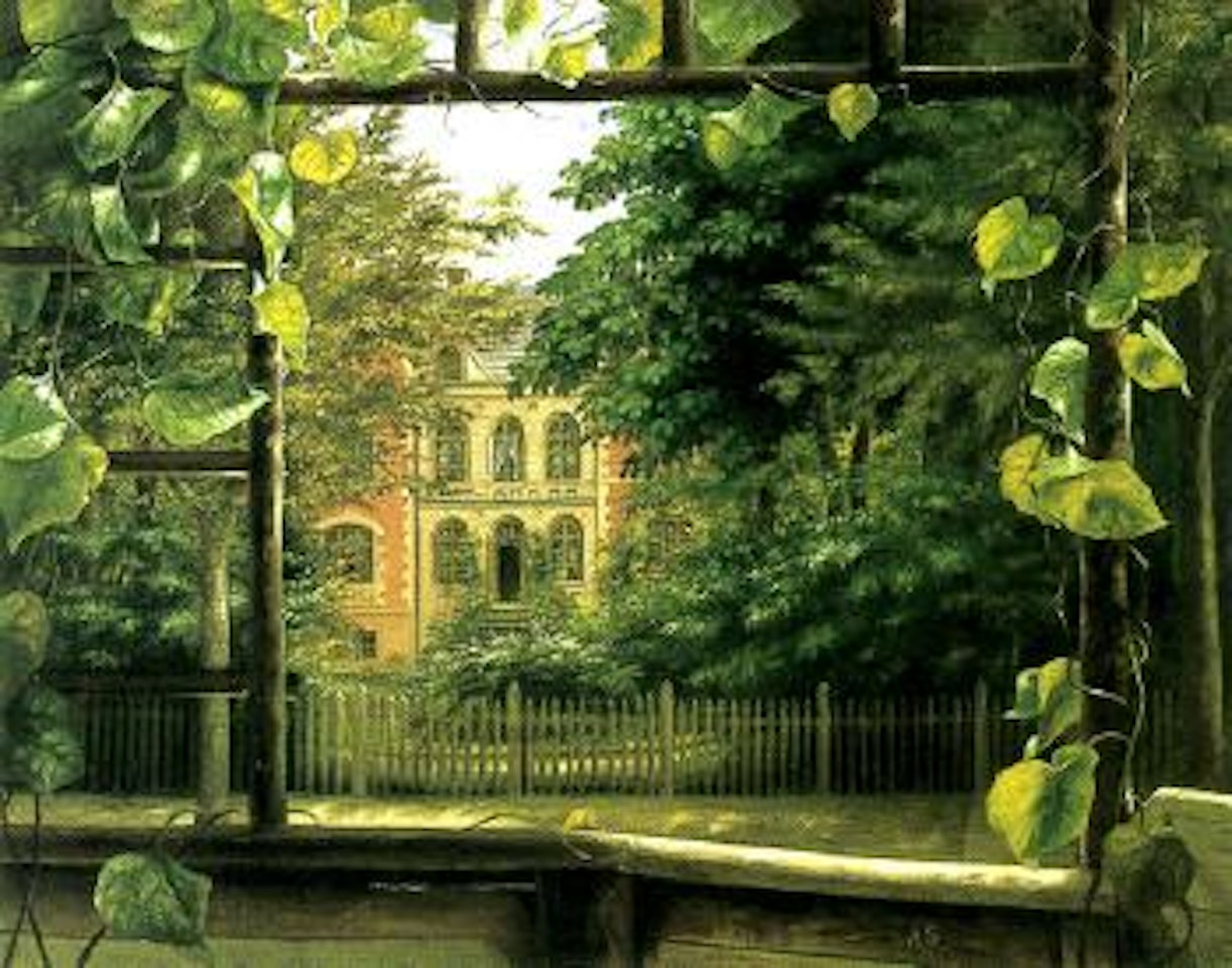 View of house in park by German School