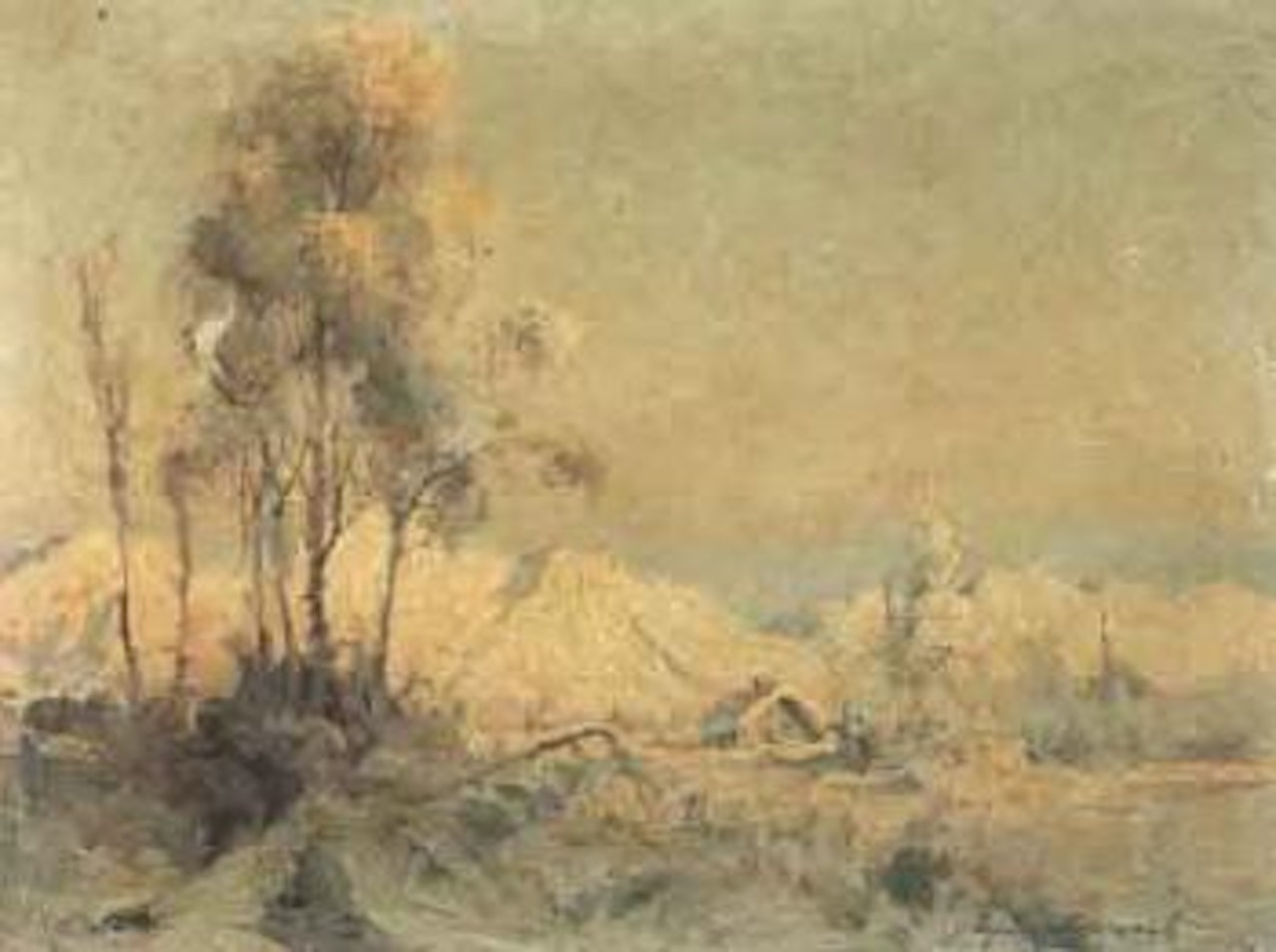 Cabin in the high country, Anchorage, Alaska by Sydney Mortimer Laurence