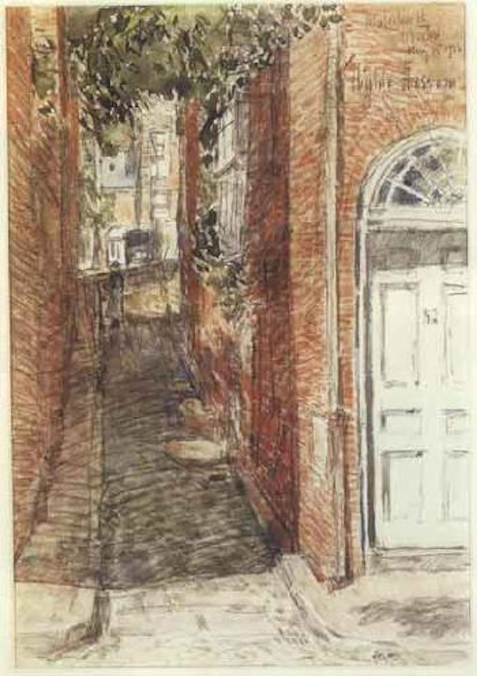 Malcolm Street, Boston by Childe Hassam