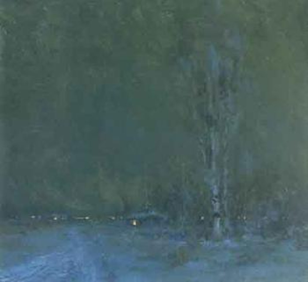 Nocturnal winter landscape by Sydney Mortimer Laurence