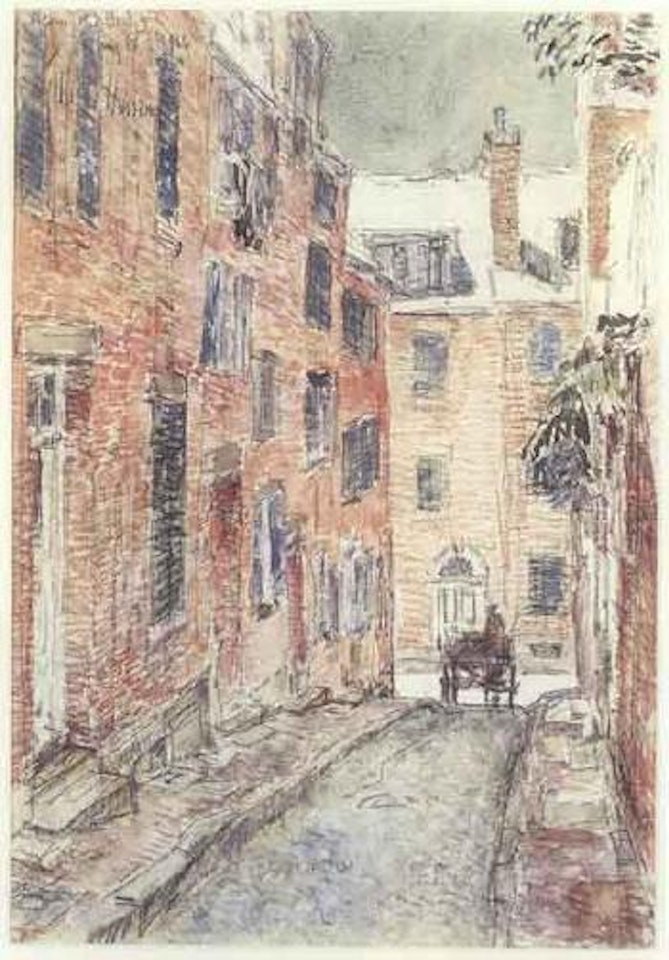 Acorn Street, Boston by Childe Hassam