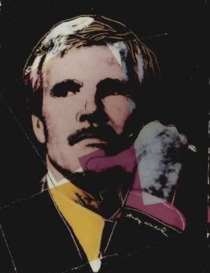 Front cover design for Madison Avenue magazine featuring Ted Turner, June 1986 by Andy Warhol