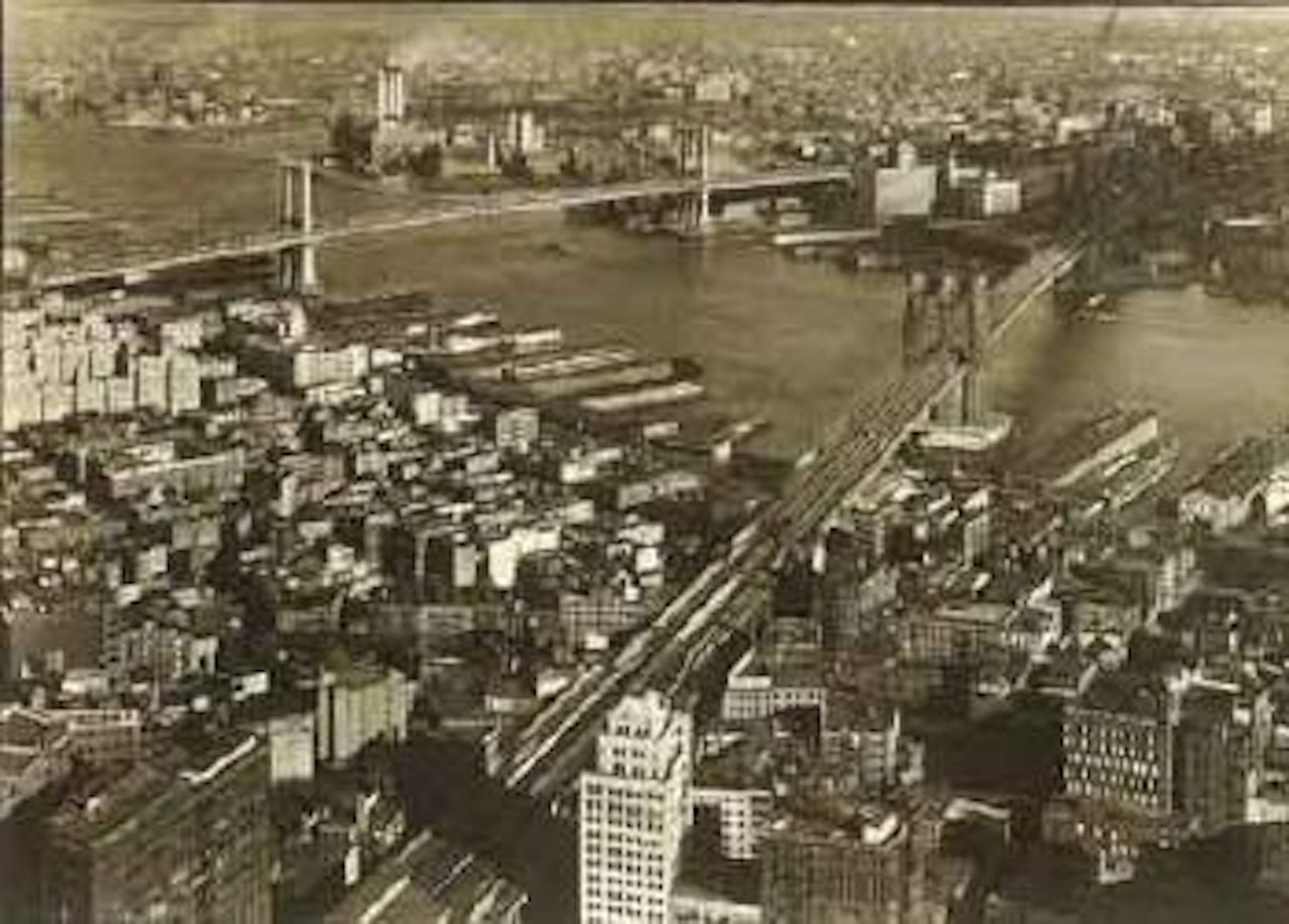 Manhattan and Brooklyn Bridge by Margaret Bourke-White