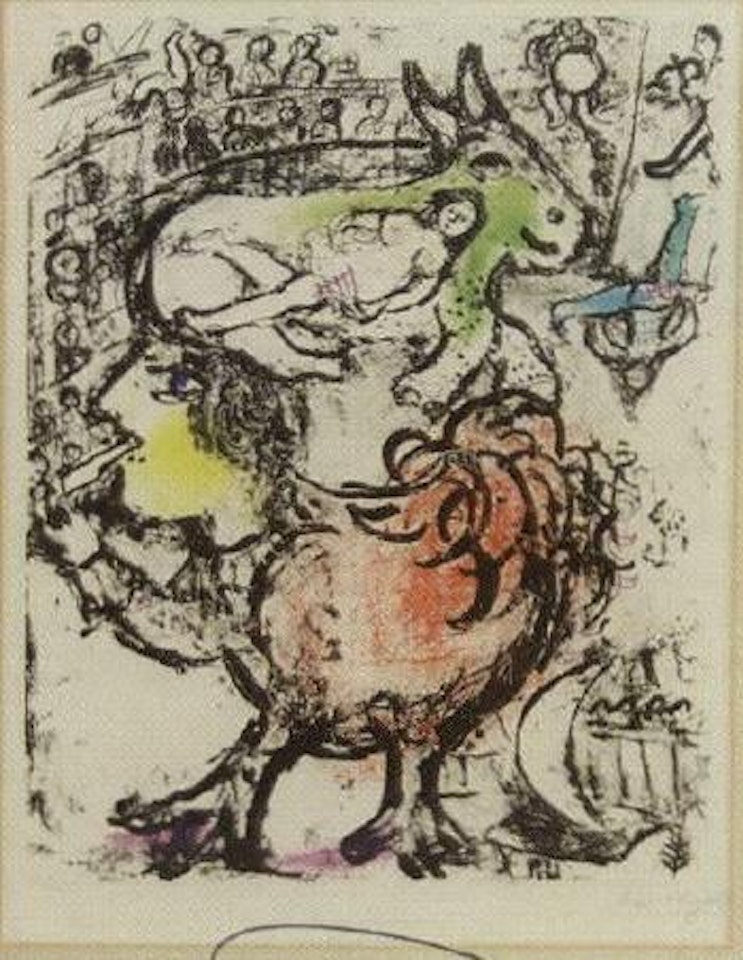 Circus pirouette by Marc Chagall