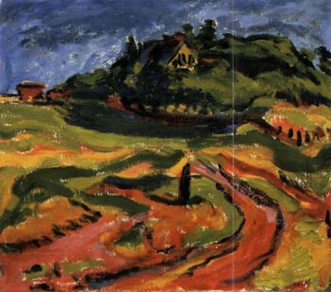 Landscape. Erich Heckel and Sidi Riha by Erich Heckel