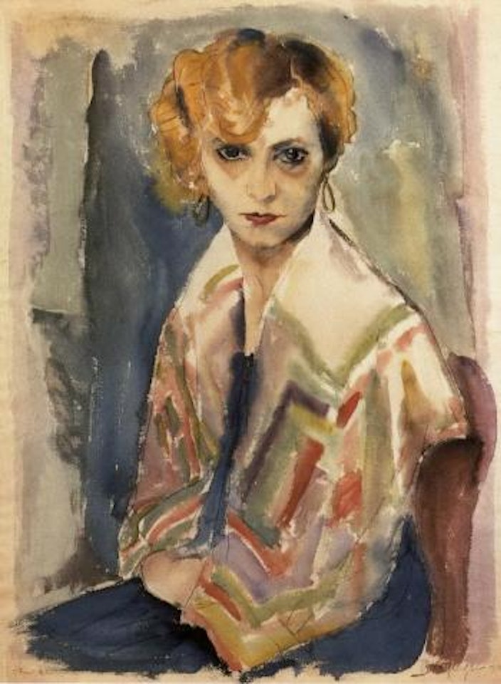 Speedy, the artist's wife by Rudolf Schlichter