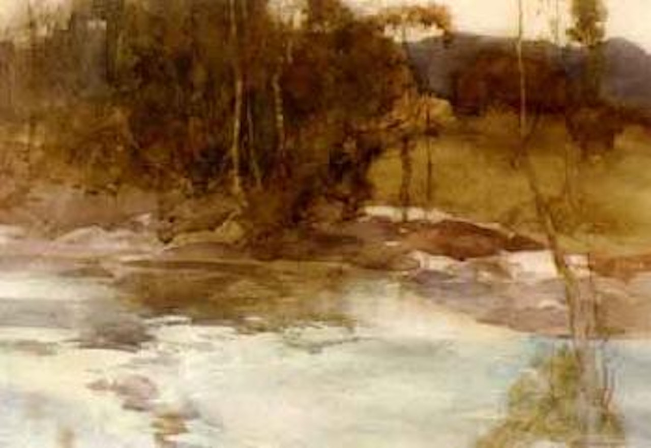 Evening gold, Perthshire by William Russell Flint