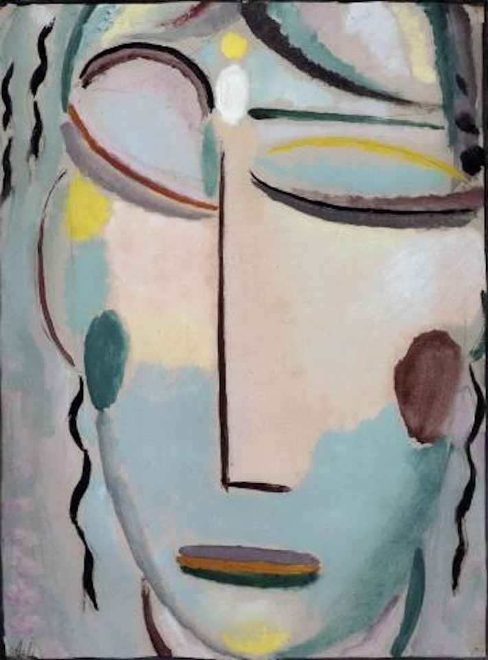 Heilandsgesicht: auferstehung or das neue leben II by Alexej von Jawlensky