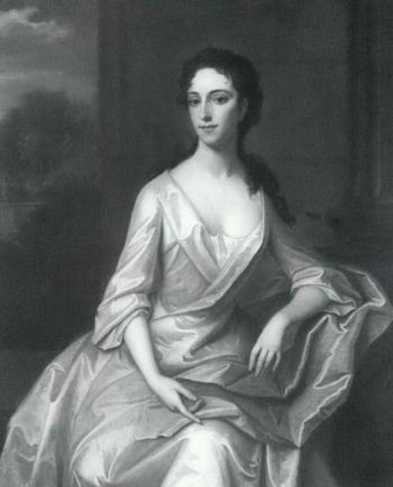 Portrait of elegant woman seated at window by Sir Peter Lely