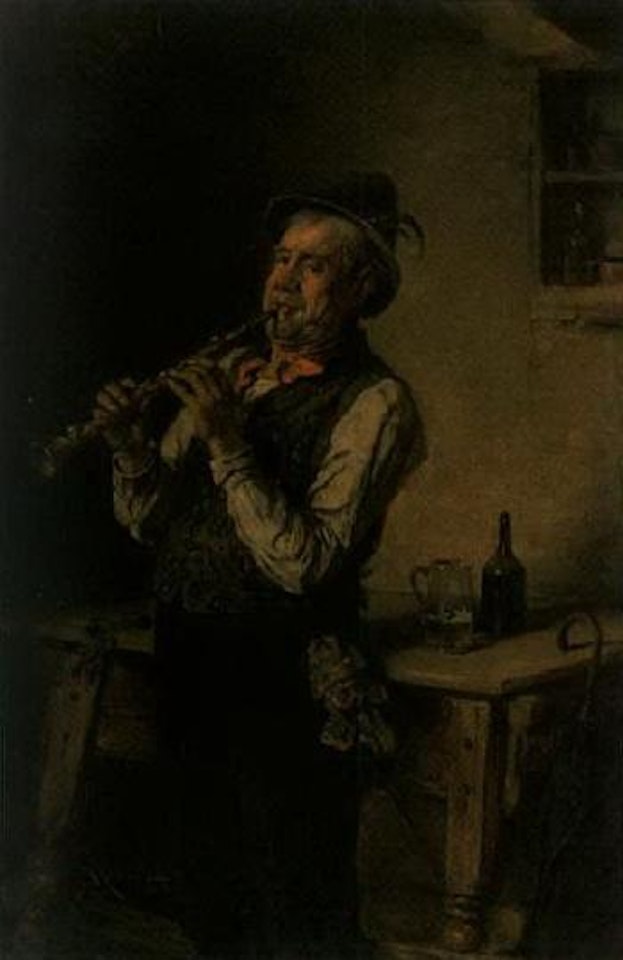 Clarinet player by Hermann Kern
