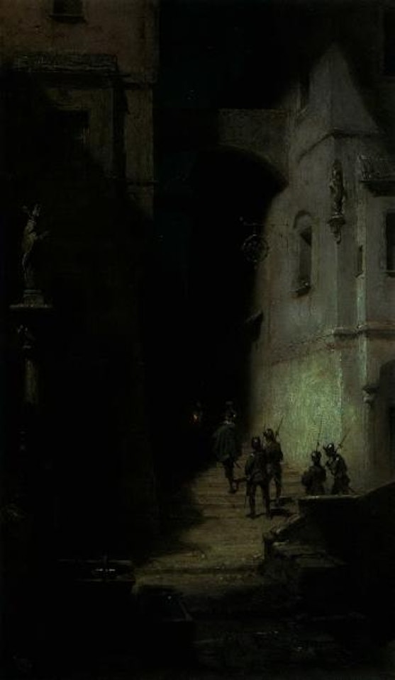 Night patrol by Carl Spitzweg