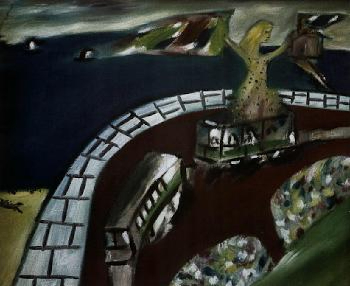 Colonial head - Kelly gang by Sidney Nolan