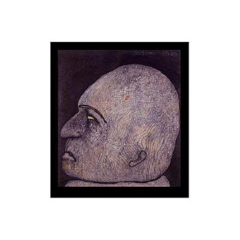 Portrait of retired statesman by Jogen Chowdhury