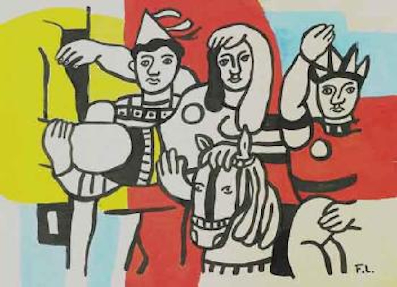 Trois personnages pour la grande parade by Fernand Leger